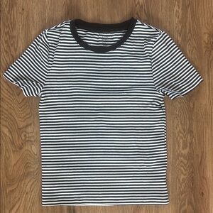 GAP Black and White Striped Tee